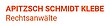 Logo von APITZSCH SCHMIDT KLEBE Rechtsanwälte